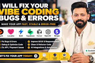 fix bugs in vibe coding apps, replit, lovable, bolt, supabase, ai code
