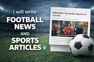 write football news, transfer stories and sports articles