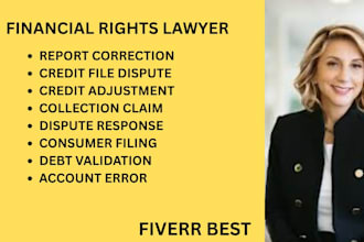 write credit and debt dispute filings for reporting issues and consumer law