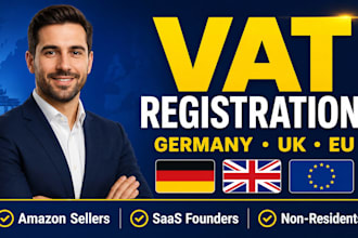 handle vat registration amazon sellers, company registration and vat oss setup