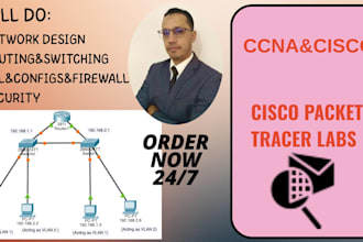 build cisco packet tracer network labs with configs