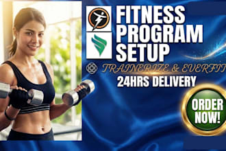 do custom fitness program on trainerize everfit trainerize account setup workout