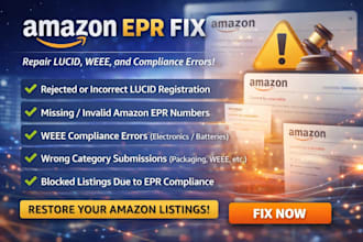 fix amazon epr errors lucid rejected weee compliance issues fast