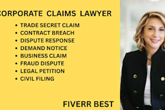 draft commercial dispute complaints for fraud claims, and trade secret breaches
