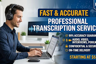 do accurate audio and video transcription