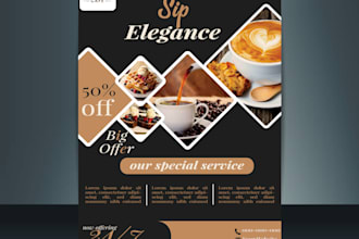 design modern flyer, bifold and trifold brochure