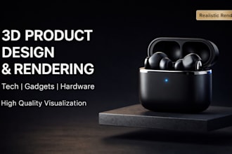 do 3d realistic rendering cad industrial product design for consumer electronics