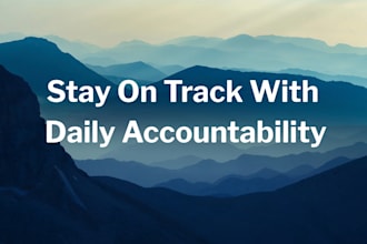 hold you accountable and keep you productive daily