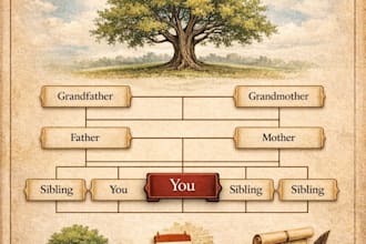 design your custom family tree chart