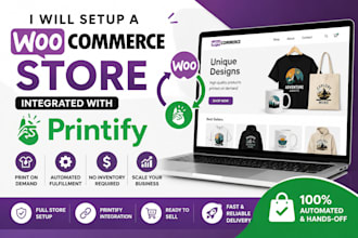build a woocommerce printify store