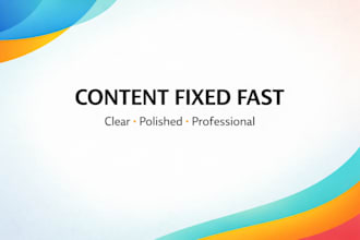 rewrite and improve your content for clarity and flow