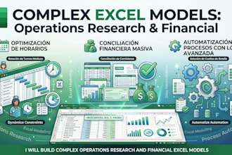build complex operations research and financial excel models
