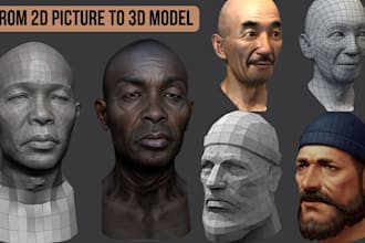 convert 2d drawing, image to 3d printable model ready for 3d printing