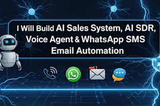 build ai sales system, ai sdr, voice agent, whatsapp email sms automation