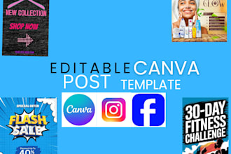create editable canva templates for your business