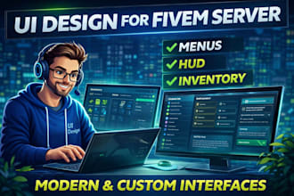 create modern fivem UI design