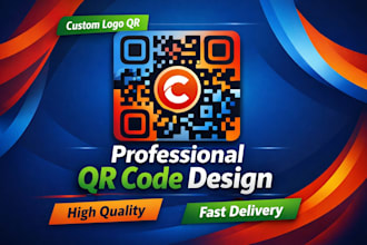 create a professional logo qr code design