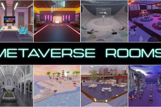 create 3d environment for VR, metaverse worlds, vrchat world