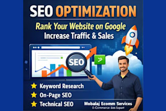 technical, on page and website SEO optimization