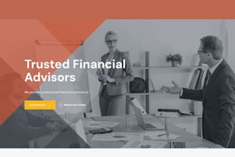 design financial advisor website income tax landing page tax preparation leads