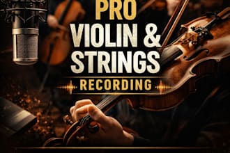 record a professional violin and viola strings section for your song