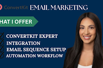 do convertkit email automation and landing page setup
