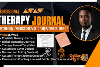 rewrite, design a self help therapy journal workbook for personal development