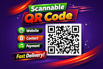 generate a scannable qr code for website contact or payment