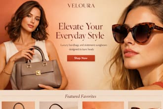 design luxury handbag shopify eyeglasses store women fashion accessories website