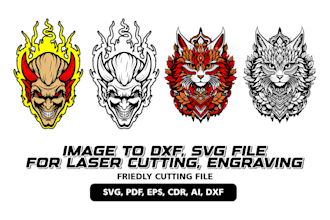 convert image to svg vector file for laser engraving and cutting