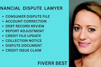 prepare dispute documents for credit errors, debt issues and consumer law