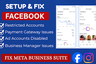be meta business suite manager and fix restricted ad accounts