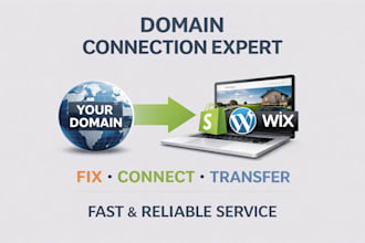 connect domain fix and transfer domain to any website