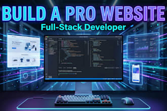 do custom website development as full stack developer