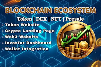 build develop clone full blockchain ecosystem token dex nft presale website