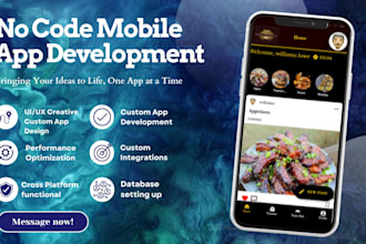 develop adalo bubble io softr flutterflow native mobile ai app mvp web saas app