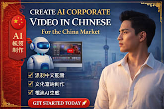 create ai cooperate video in chinese for the china market