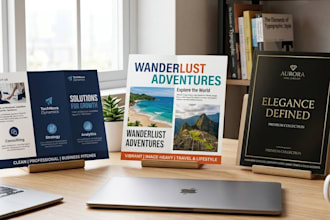 design a professional bifol, trifold or multipage business brochure