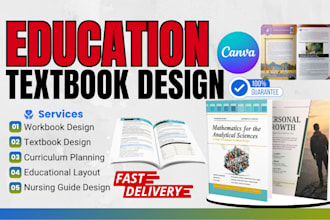 write, design educational workbook, curriculum plan, textbook, medical
