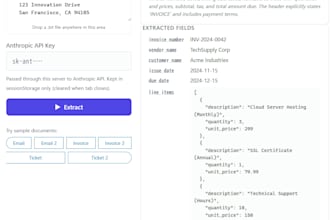 extract and structure data from documents using python