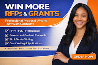write government contract bids, rfp, rfq and grant proposals