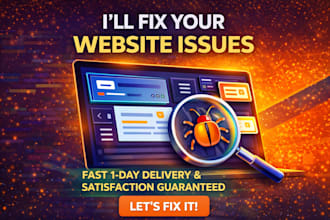 fix website bugs, javascript errors and frontend issues fast