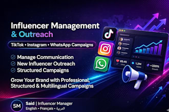 manage your influencers and handle outreach for your brand