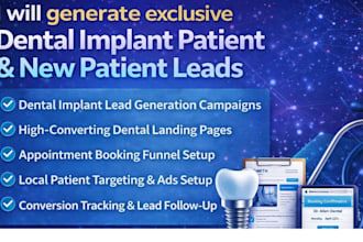 targeted ads lead generation for dentists dental implant patient dentist leads
