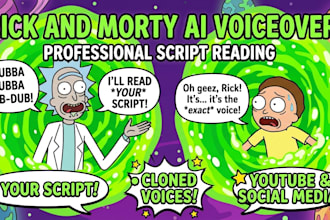 make rick and morty read your script