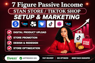 setup stan store gumroad passive income growth etsy beacons ai payhip tiktokshop