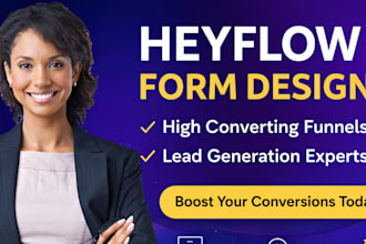 design high converting heyflow funnels for lead generation and sales