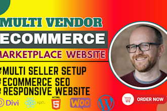 build wcfm pro, dokan pro multivendor ecommerce marketplace online store webshop