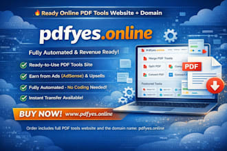 create a professional PDF tools or blog website