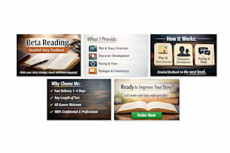 professionally beta read your story with honest feedback